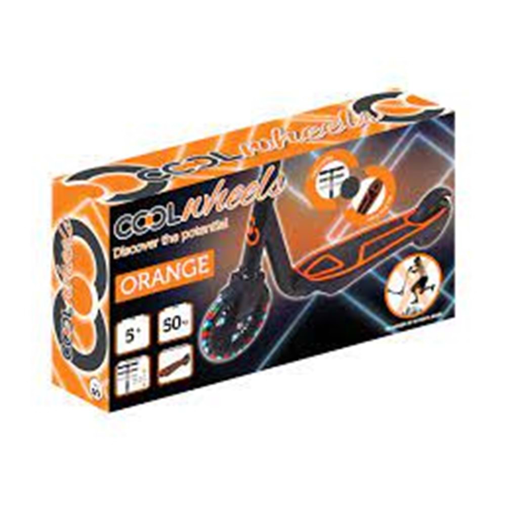 5+ COOL WHEELS SCOOTER TURUNCU IŞIKLI FR58932 (8)