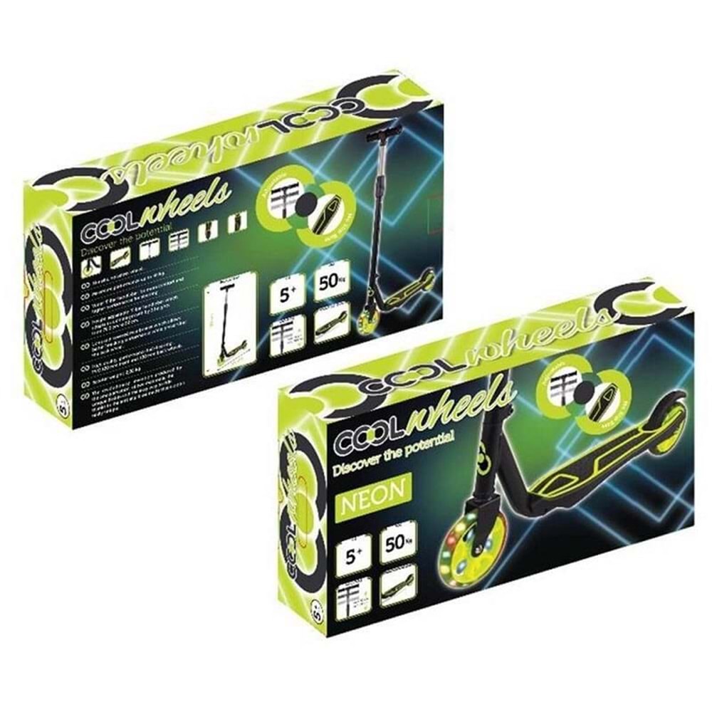 5+ COOL WHEELS NEON IŞIKLI SCOOTER FR58956 (8)