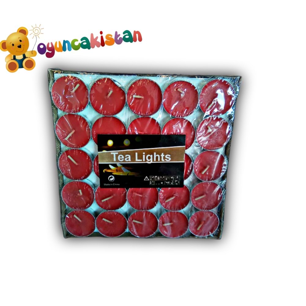 KIRMIZI TEA LİGHT MUM OTTO-132 (89)