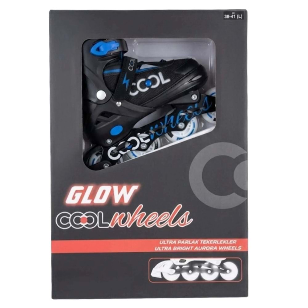 GLOW PATEN ULTRA PARLAK TEKERLEKLER MAVİ (38-41) FR38354 *6