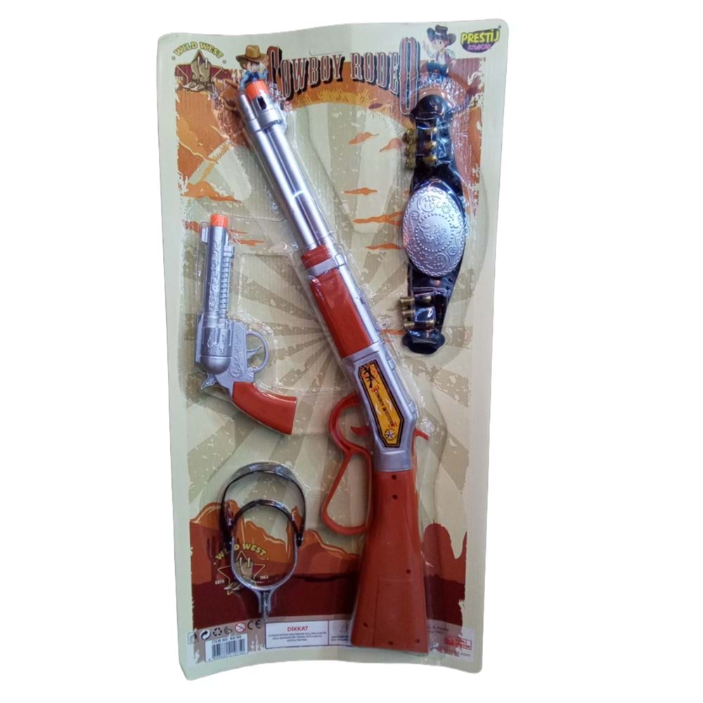 KARTELA TÜFEKLİ KEMERLİ KOVBOY KA166 *60