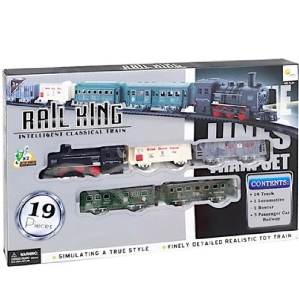 KUTULU PİLLİ 19 PARÇA TREN TL07/TL21 *24