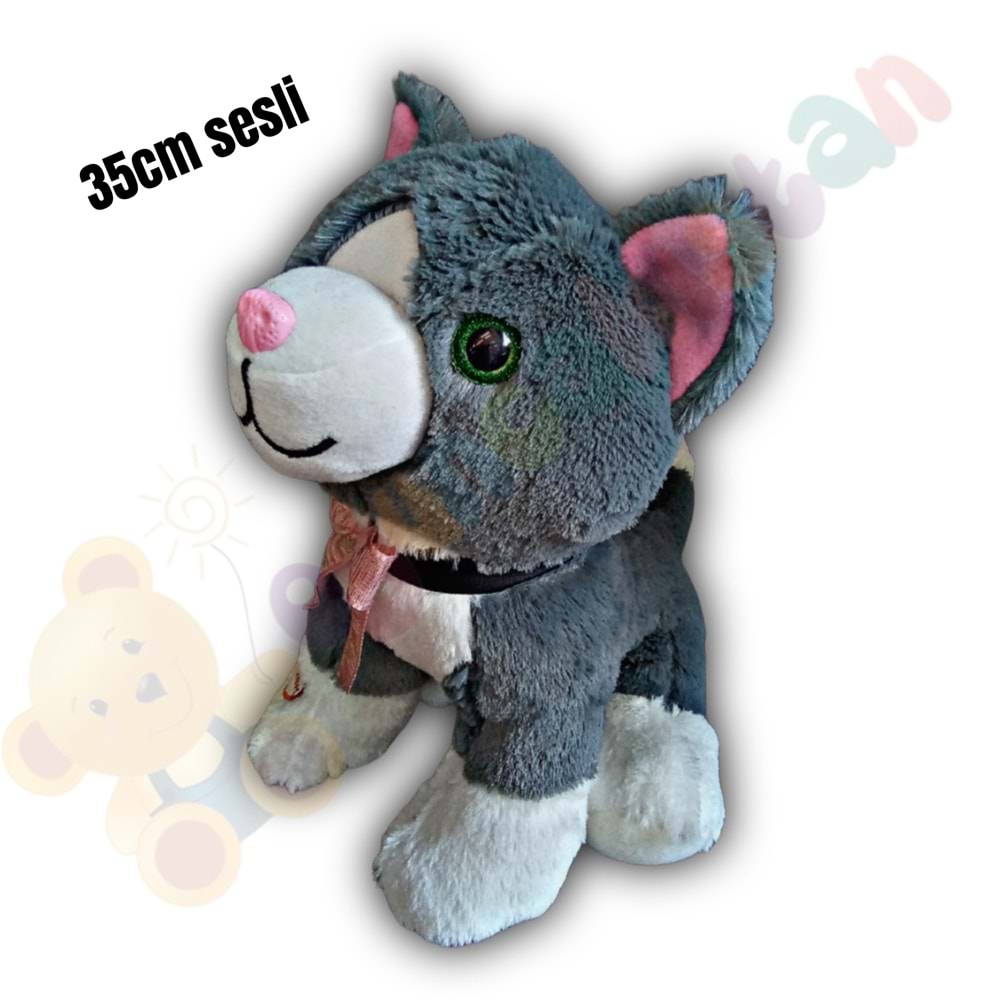 PELUŞ SESLİ KEDİ FK-2205 (48)