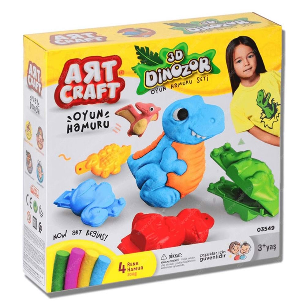 3D DİNAZOR HAMUR SET 03549 *20