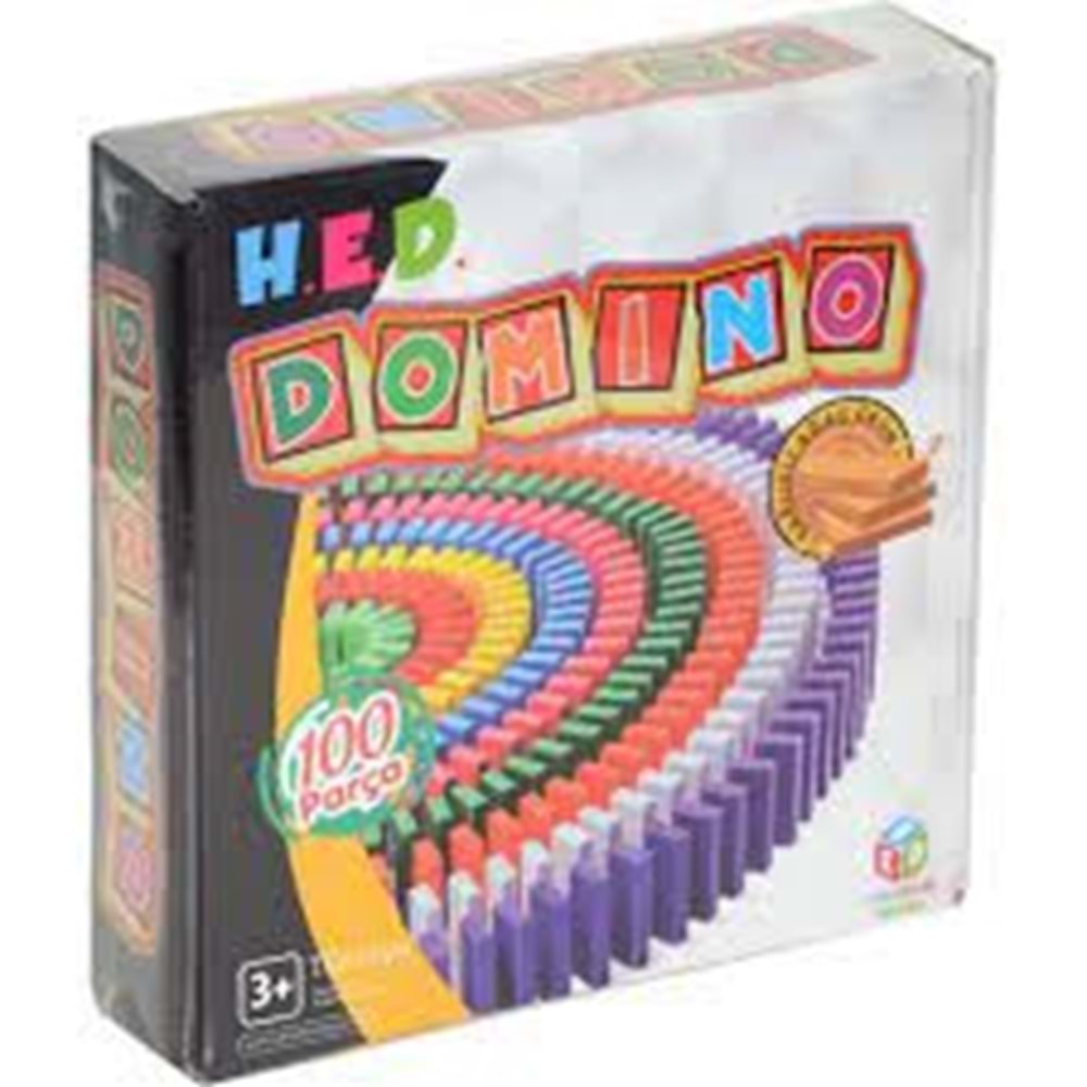 AHŞAP DOMİNO OYUNU 100 PARÇA HED-338