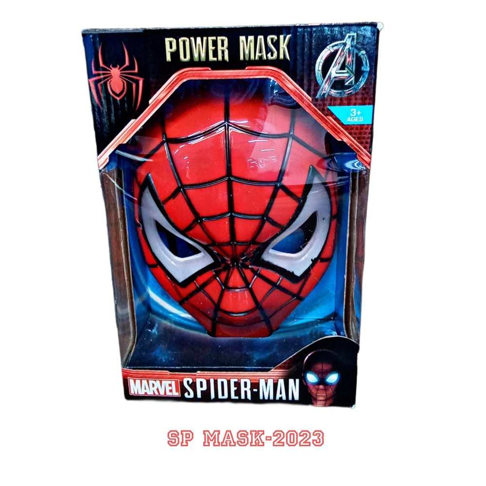 KUTULU IŞIKLI SPİDERMAN MASKE SP MASK-2023 *90