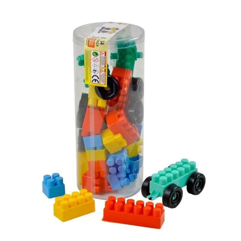 34 PARÇA VAKUMLU ZEKA BLOKLARI SET 898 * 72