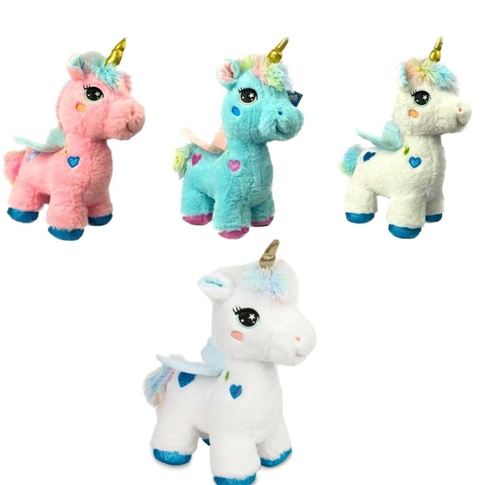 PELUŞ 85 CM DÖRT AYAK BOYNUZLU PONY AT PL62779 *4