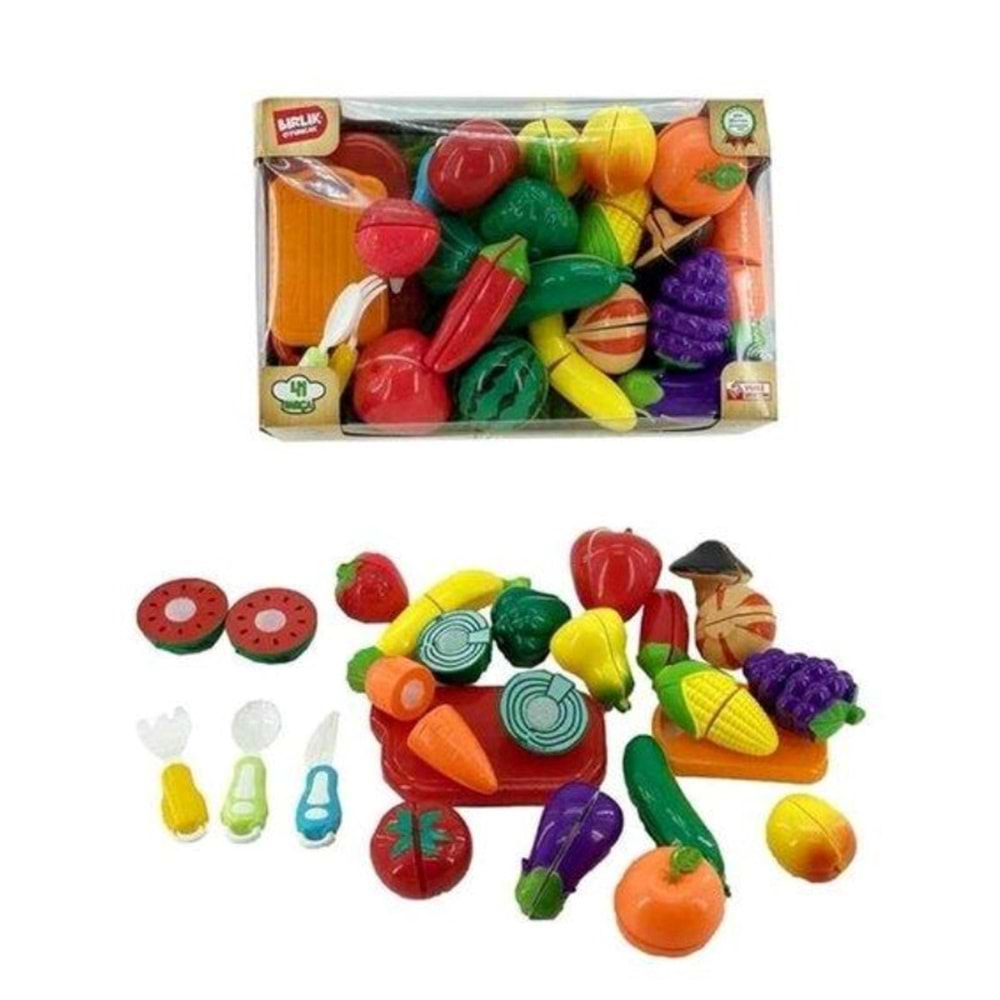 41 PCS KESİLEBİLEN MEYVE&SEBZELER MAN URT007-3 *18