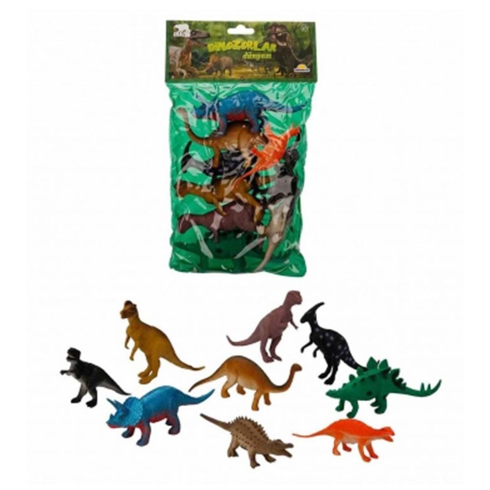 SUN-RST-CRZ-FİGÜR DİNOZORLAR DÜNYASI BYK.POŞET 9LU 714 *48