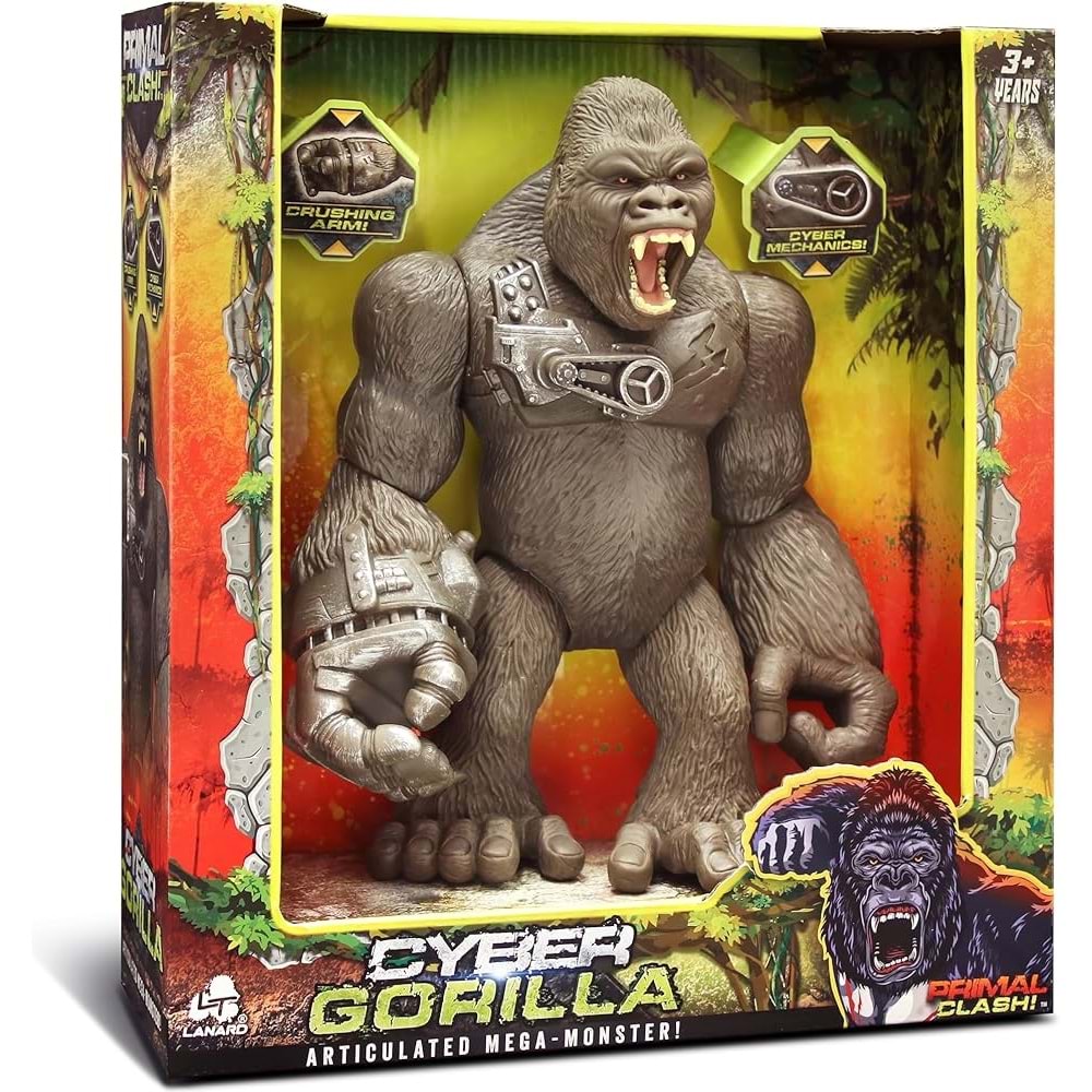 SUN-LNR-OYUN SET JURASSIC CLASH CYBER GORILLA 27CM. *6