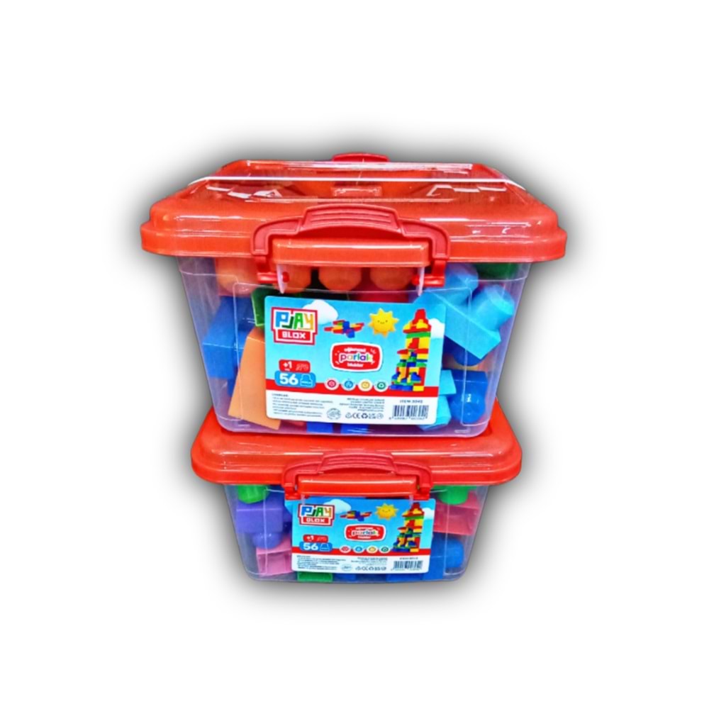 PLAY BLOX PARLAK 56 PRÇ KOVALI LEGO 3042 *12