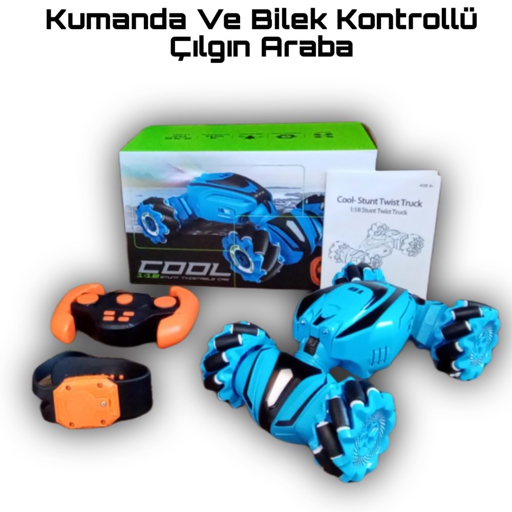 2.4G 1:18 ÇİFT KONT. ŞARJLI DRİFT ÇILGIN ARABA Q110 *12