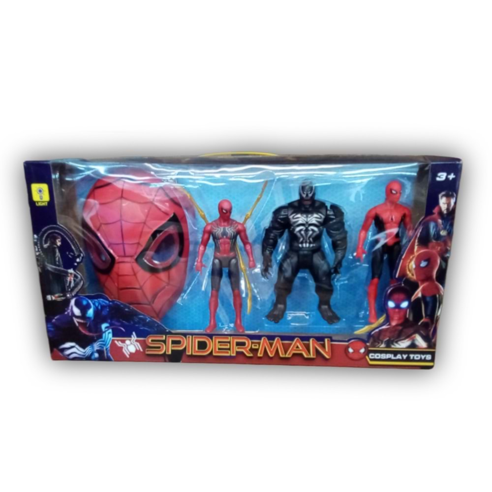 SPİDERMAN SET MASKELİ YK5990-25A