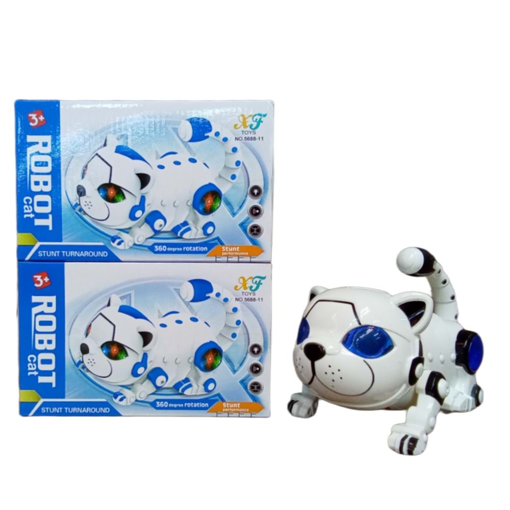 OYN.PİLL.IŞIK.MÜZ TAKLA ATAN ROBOT DOG 5688-11*48