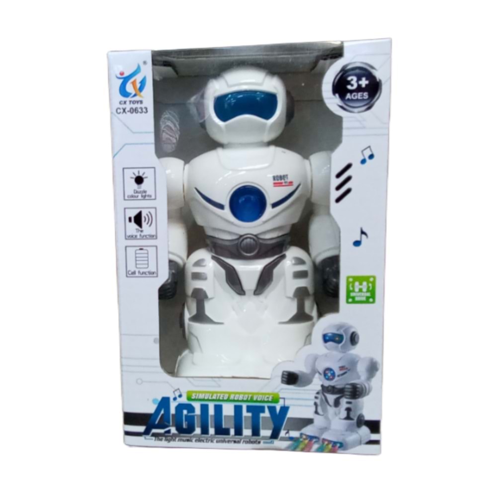 OYN. PİLLİ IŞIKLI SESLİ SMART ROBOT CX-0633*96