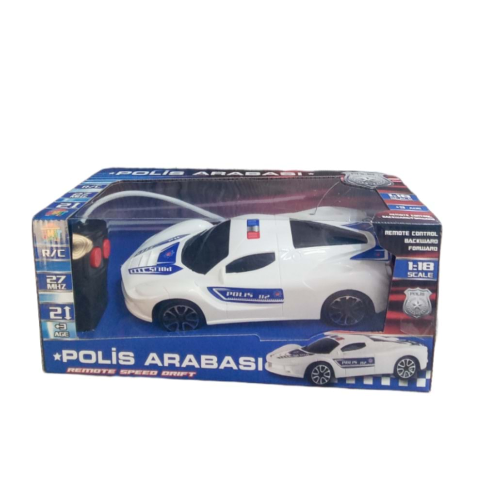 2 FONK. 1:18 LAMBO-FERRARİ KARIŞIK POLİS ARABASI FP5060 *60