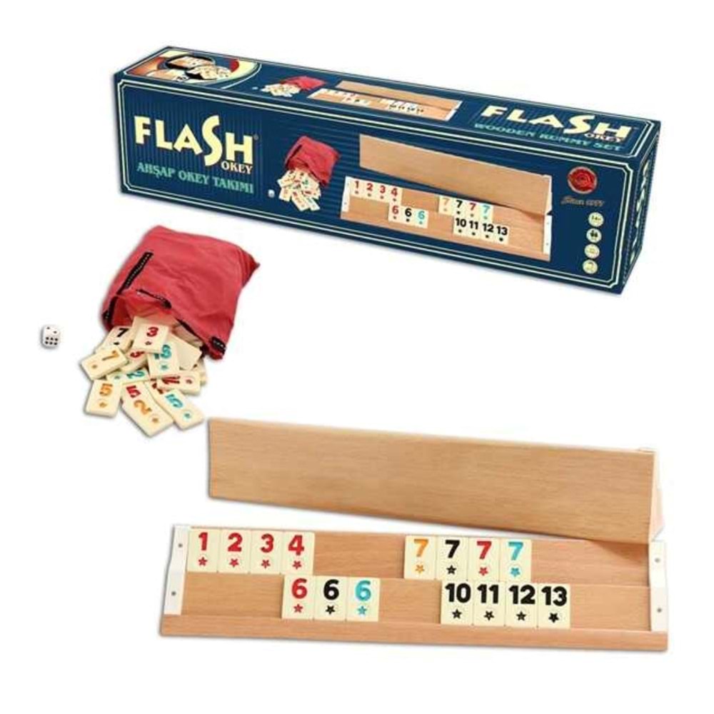 FLAŞH AHŞAP OKEY TAKIMI 010112