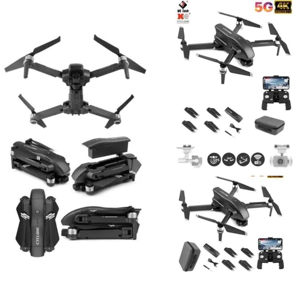 WLTOYS 3 KM MENZİLLİ 4K FULL ULTRA PROF DRONE Q868 *6