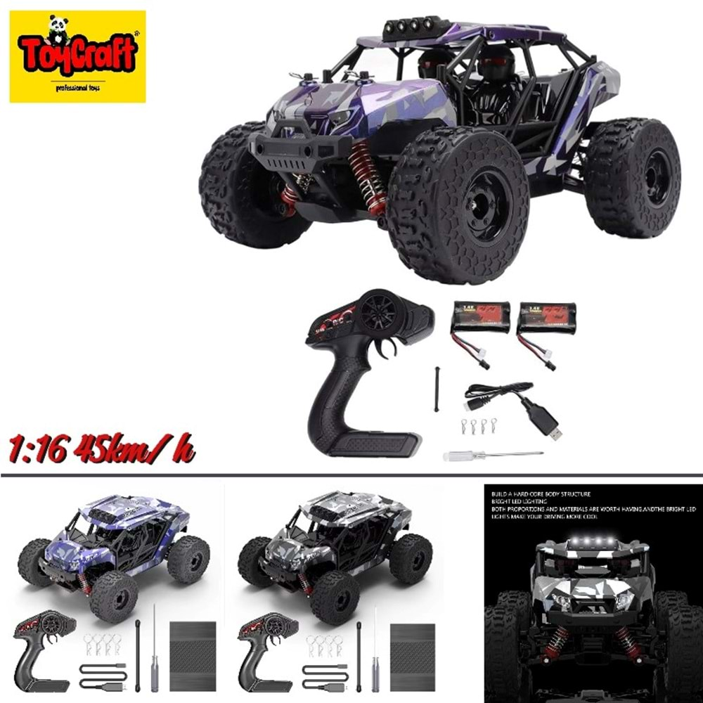 TOYCRAFT 45KM/H 1:16 ELEKTRİKLİ SERVO MOTOR ARAÇ ARAZİ HS18331/HS18332 * 8