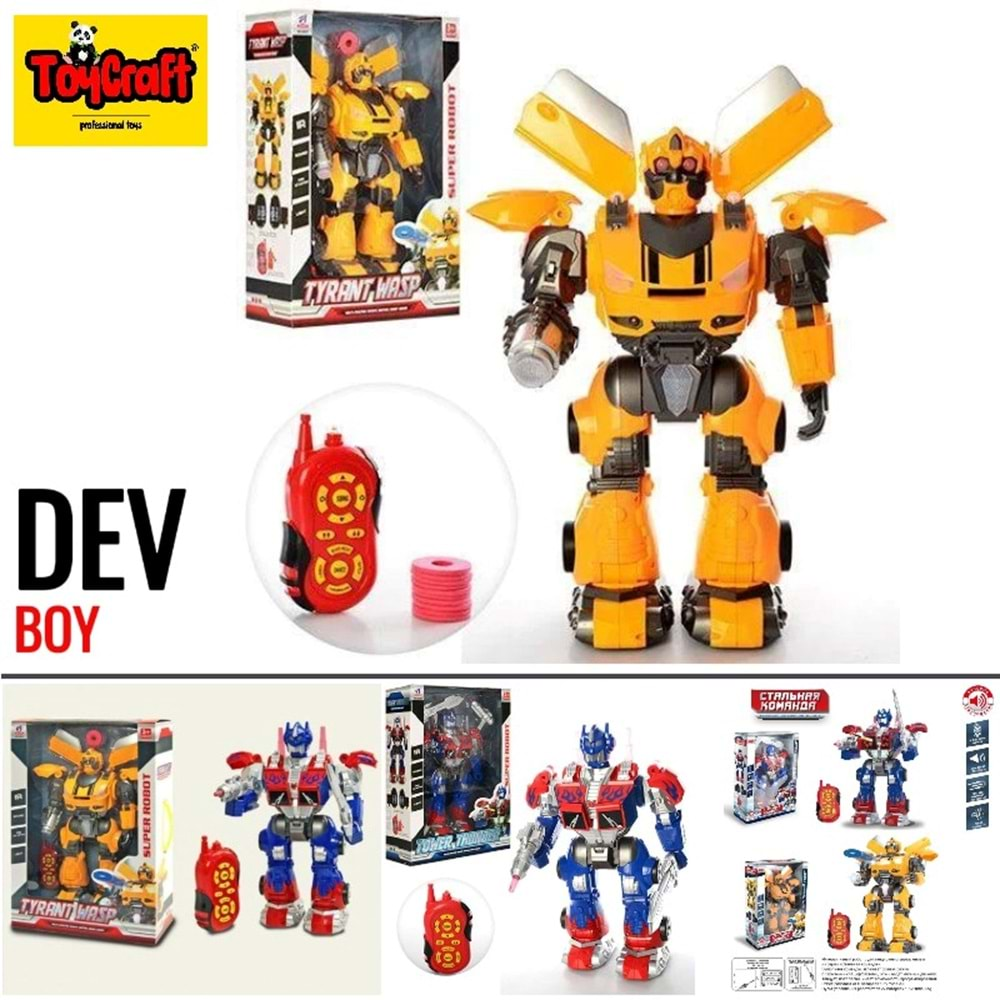 TOYCRAFT UZ.KUM. SÜNGER ATARLI YÜRÜYEN DEV ROBOT 6020/6021 * 4