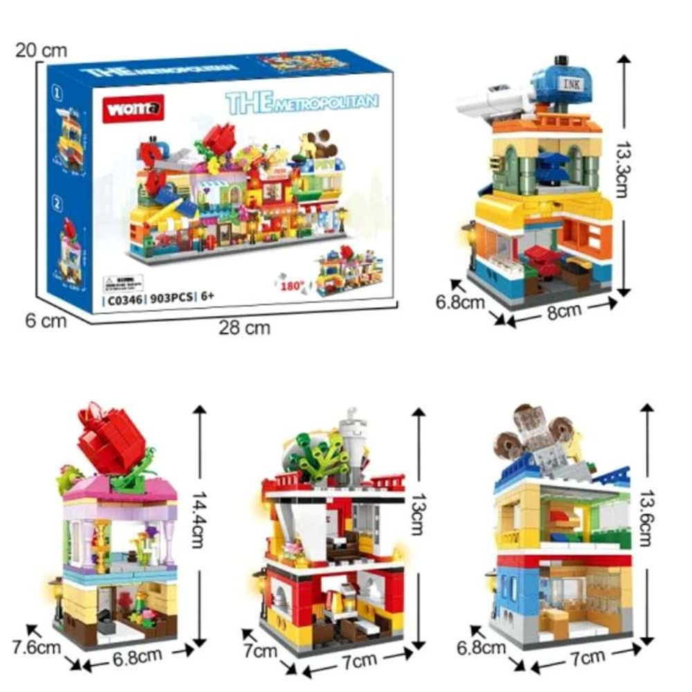 THE METROPOLITAN ŞEHİR TEKNİK LEGO 903PRÇ C0346