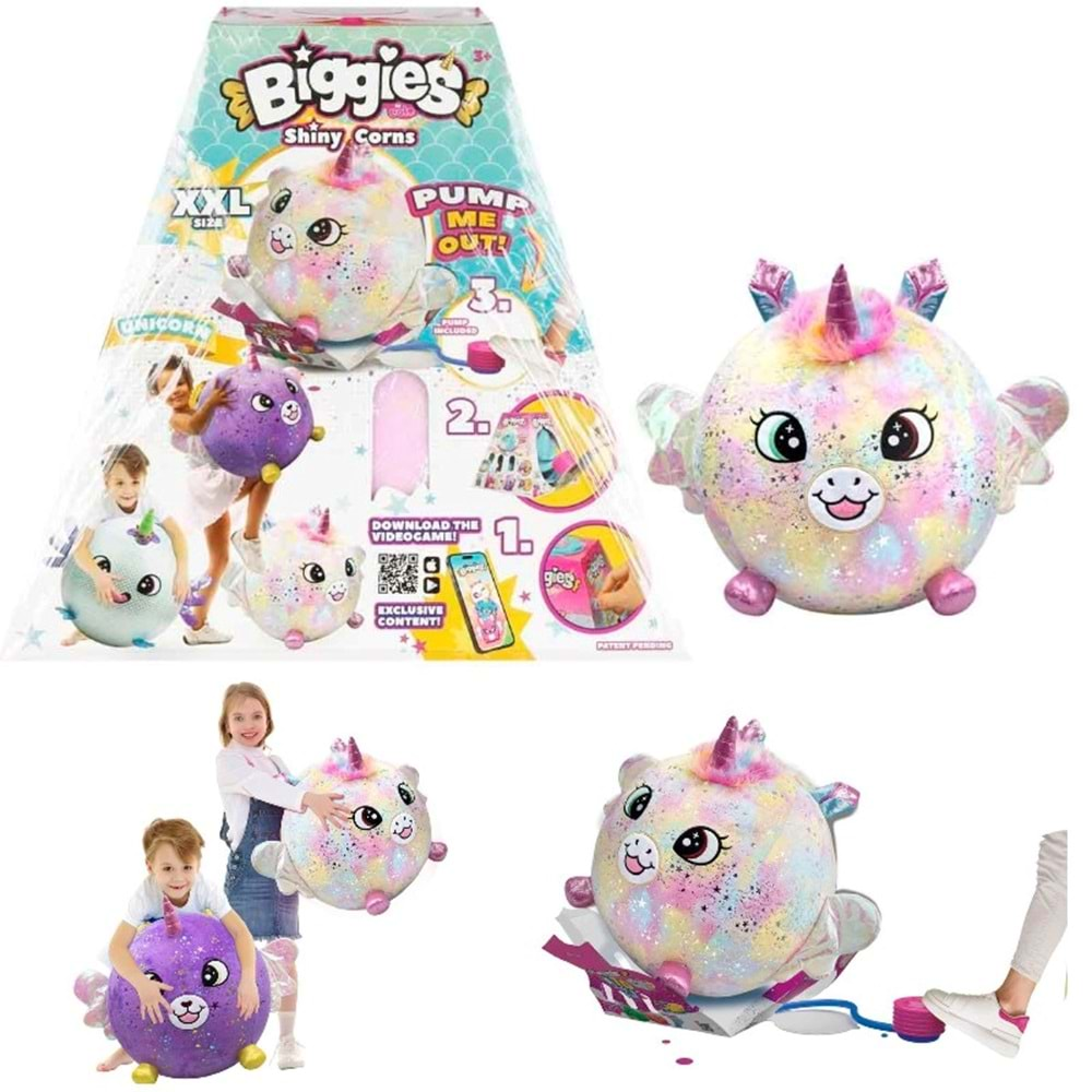 SUN-EOL-PELUŞ BIGGIES SHINYCORNS RAINBOW UNICORN SIZE XXL W2 S00072292 *6