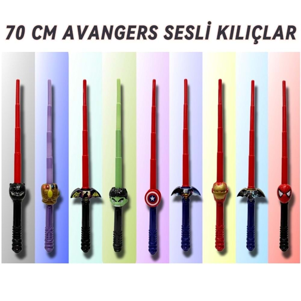 70 CM AVANGERS SESLİ IŞIKLI SENSÖRLÜ KILIÇ 3070 *63