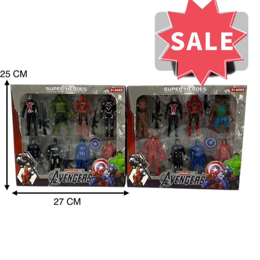 8 Lİ KUTULU AVENGERS KARAKTER ETM-95/BB5510 *120