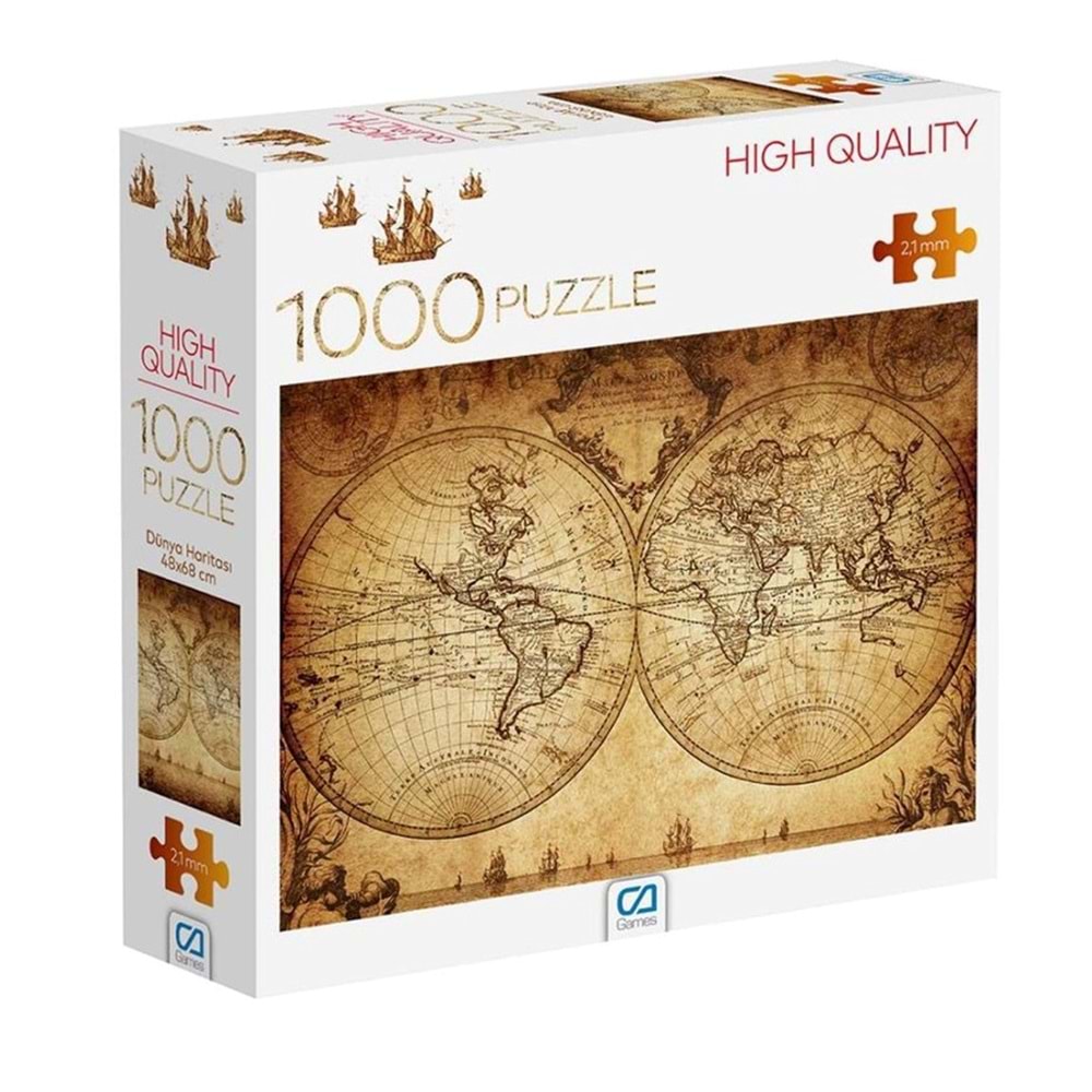 DÜNYA HARİTASI PUZZLE 1000 PRÇ CA.7037