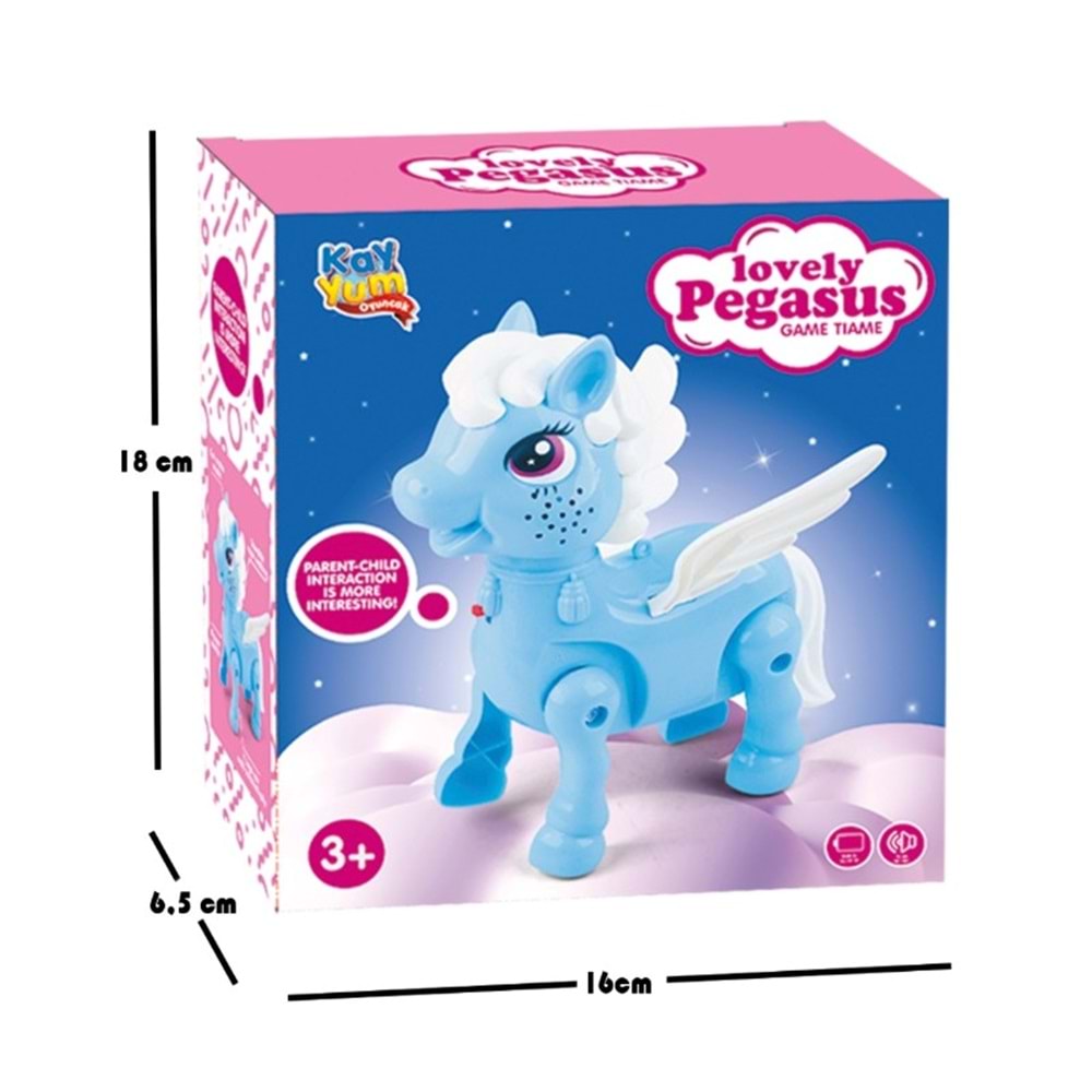 YÜRÜYEN PİLLİ AT-MAVİ 2571 *36