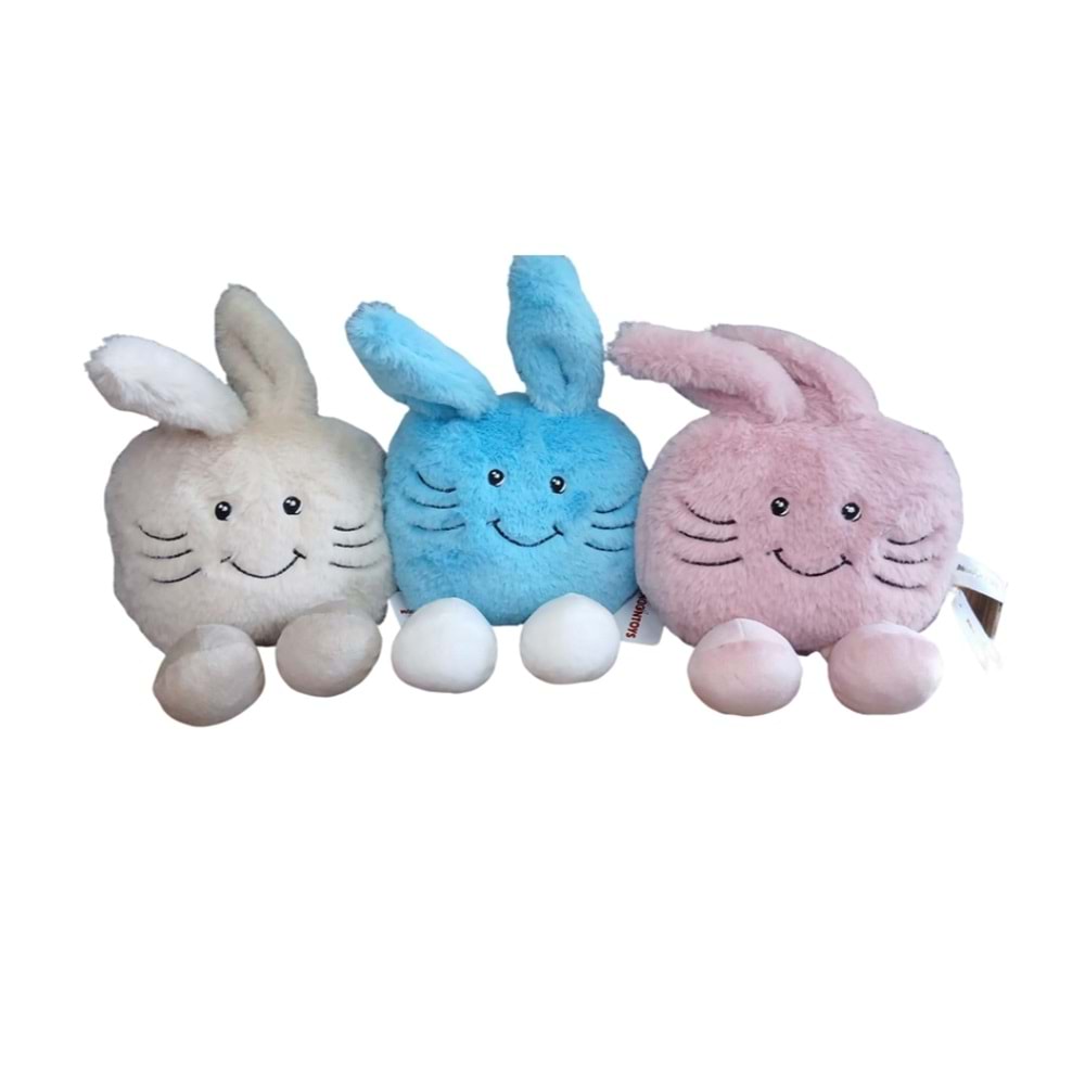 MOONTOYS PELUŞ TAVŞAN KULAKLI EMOJİLİ YASTIK 141009 *80