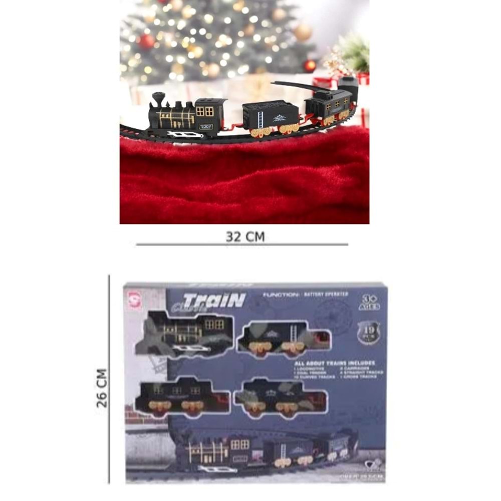 TREN RAYLI PİLLİ IŞIKLI 285 CM 8501B *40