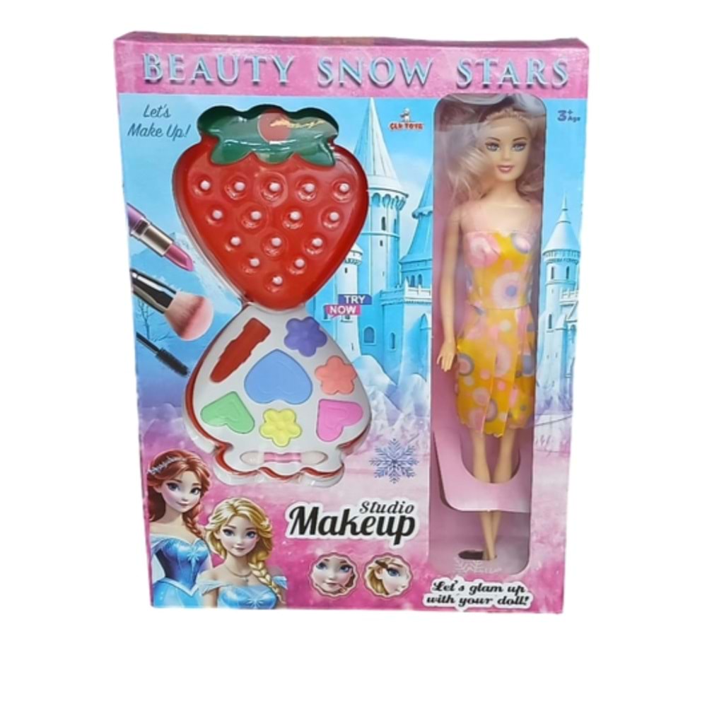 KUTULU PAPATYA TEKLİ BEBEKLİ MAKYAJ SETİ ÇLK-434 *60