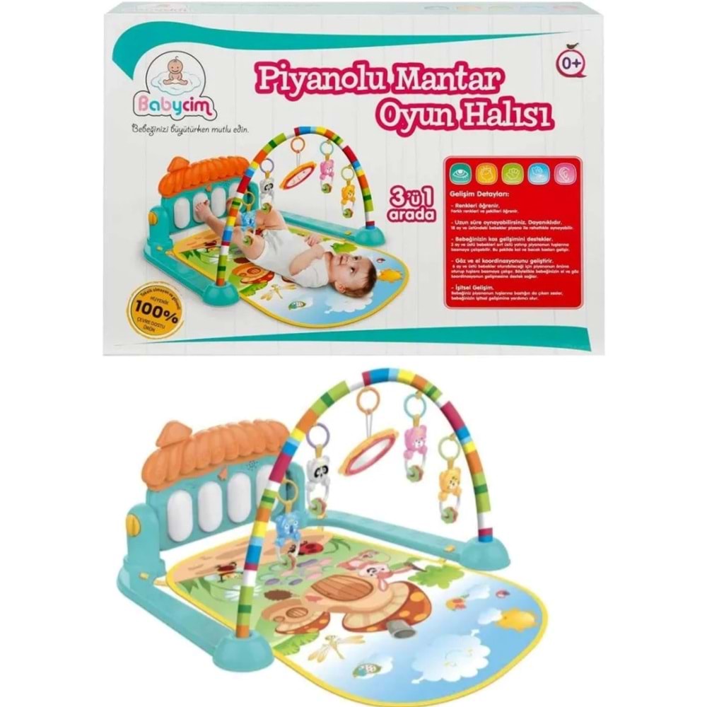 BABYCİM MANTAR PİANOLU OYUN HALISI HE03639KU *12