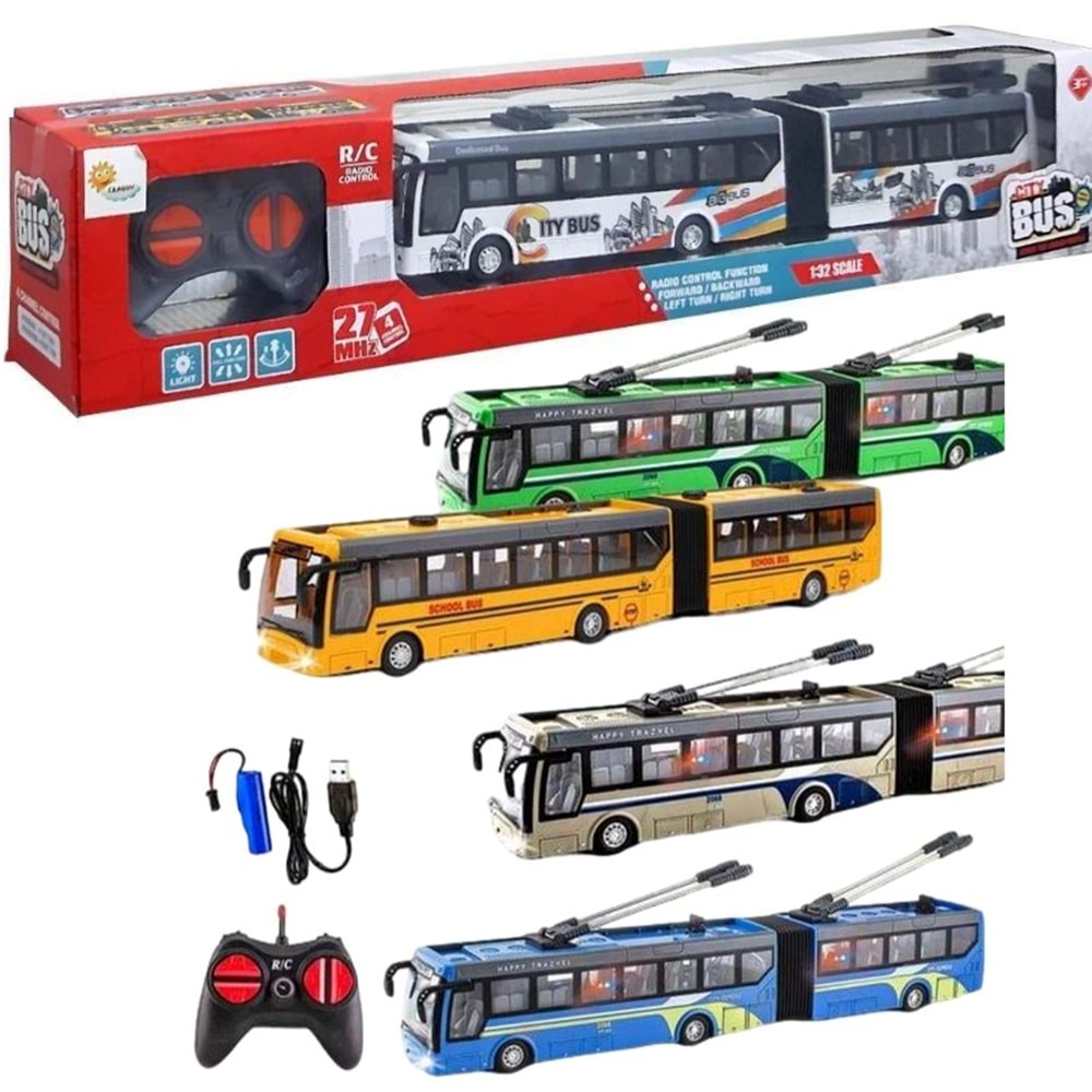 UZ.KUM. 1:32 ŞARJLI KUMANDALI KÖRÜKLÜ OTOBÜS SH091-501B *24