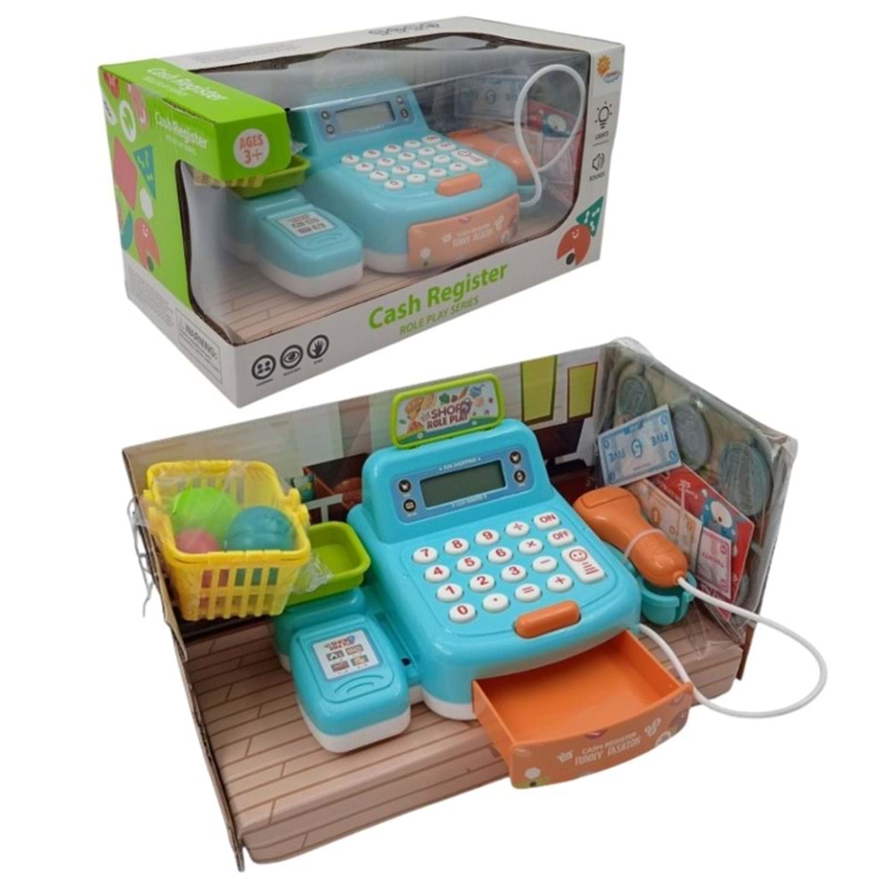 DİJİTAL ERKANLI SESLİ PİLLİ YAZAR KASA KDL888-55 *48