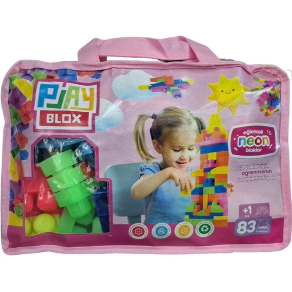 PLAYBLOX BLOCK NEON 83 PCS BAG GRIRL BOYS 2939 *12