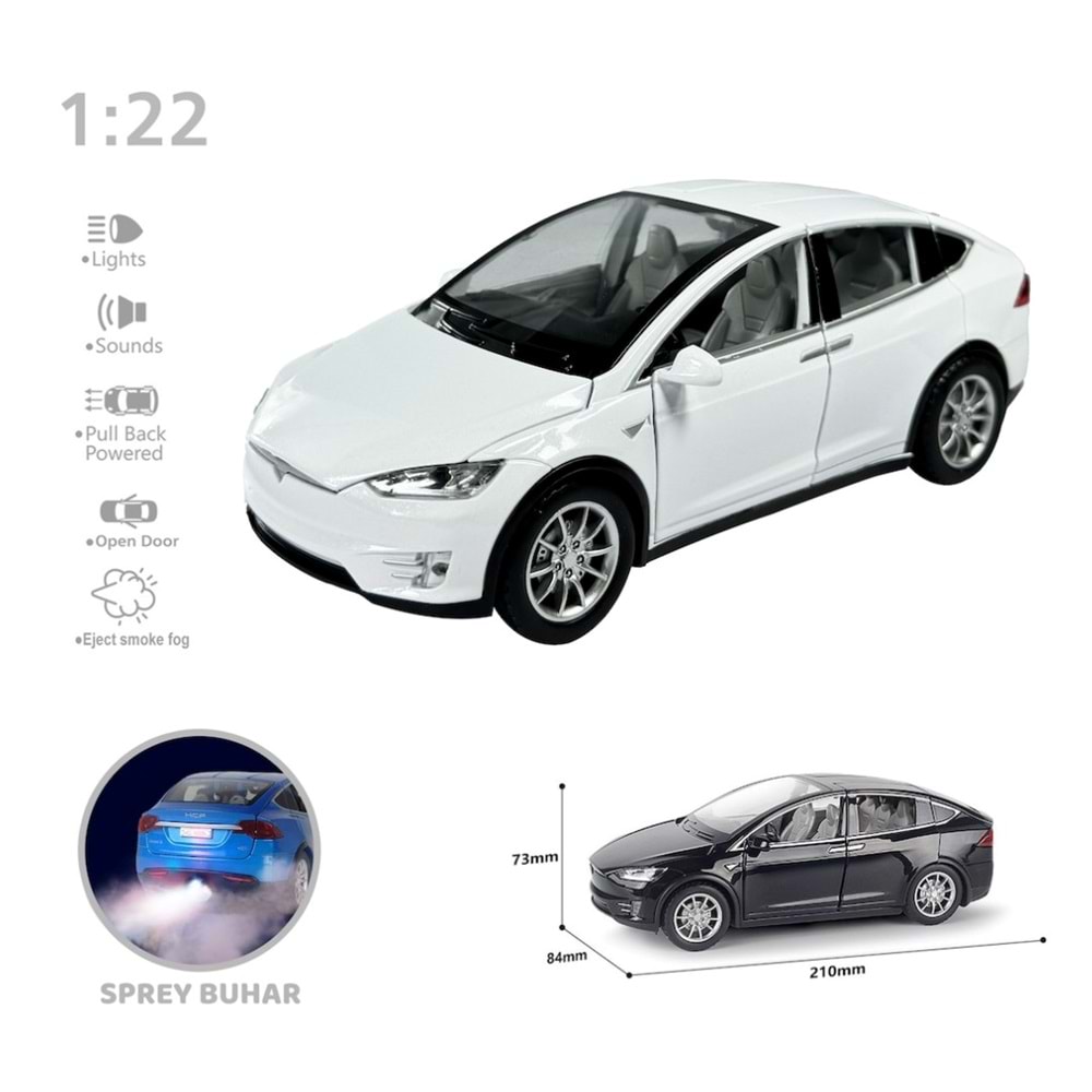 MODEL ARABA 1:22 SESLI VE ISIKLI BUHARLI HCL-511 *18