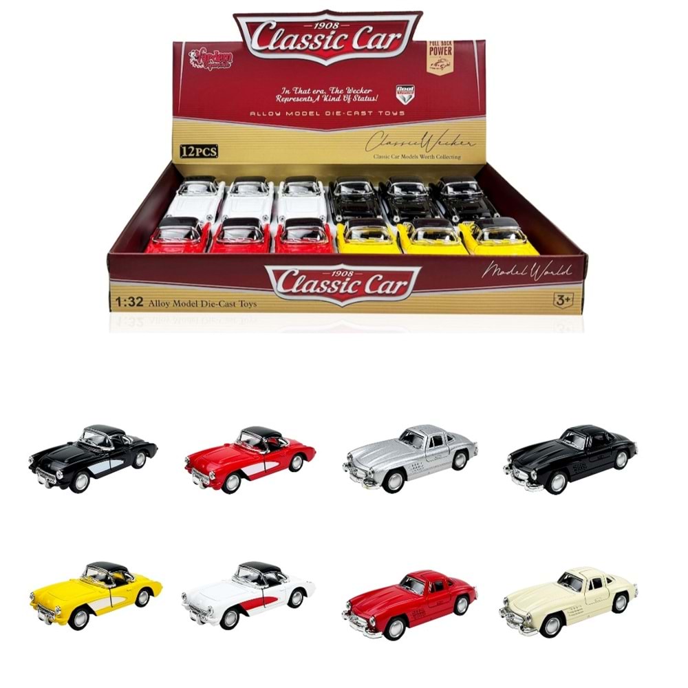 CEKBIRAK 1:32 KLASIK ARABA WK-615-3B-5B-6B-12B *144