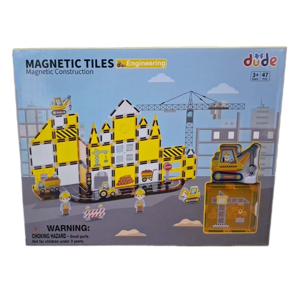 MAGNETIC LEGO 47 PARÇA İNŞAAT SERİSİ SH40757 *12