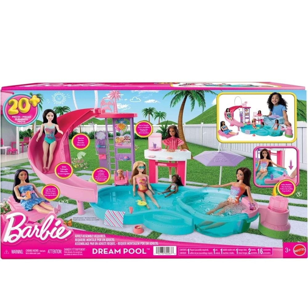 MATE BARBİE RÜYA OYUN HAVUZU OYUN SETİ JFP01 *2