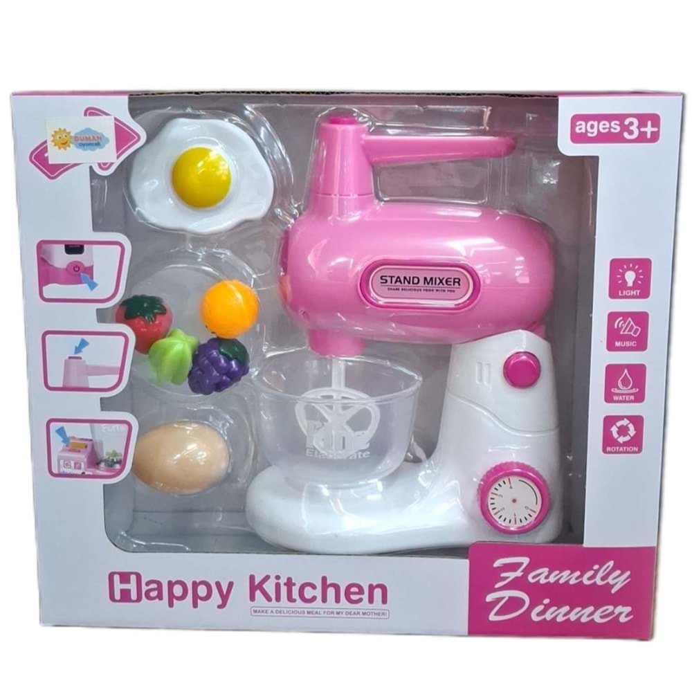 PİLLİ IŞIKLI MİKSER HAPPY KİTCHEN MUTFAK 5536-9 *24
