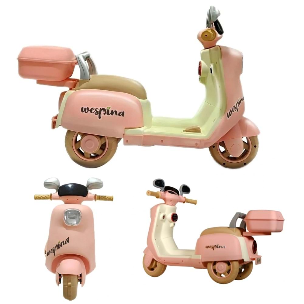 WESPİNA AKÜLÜKUMANDALI MOTOR PEMBE(KUTULU) WPAK5 *1