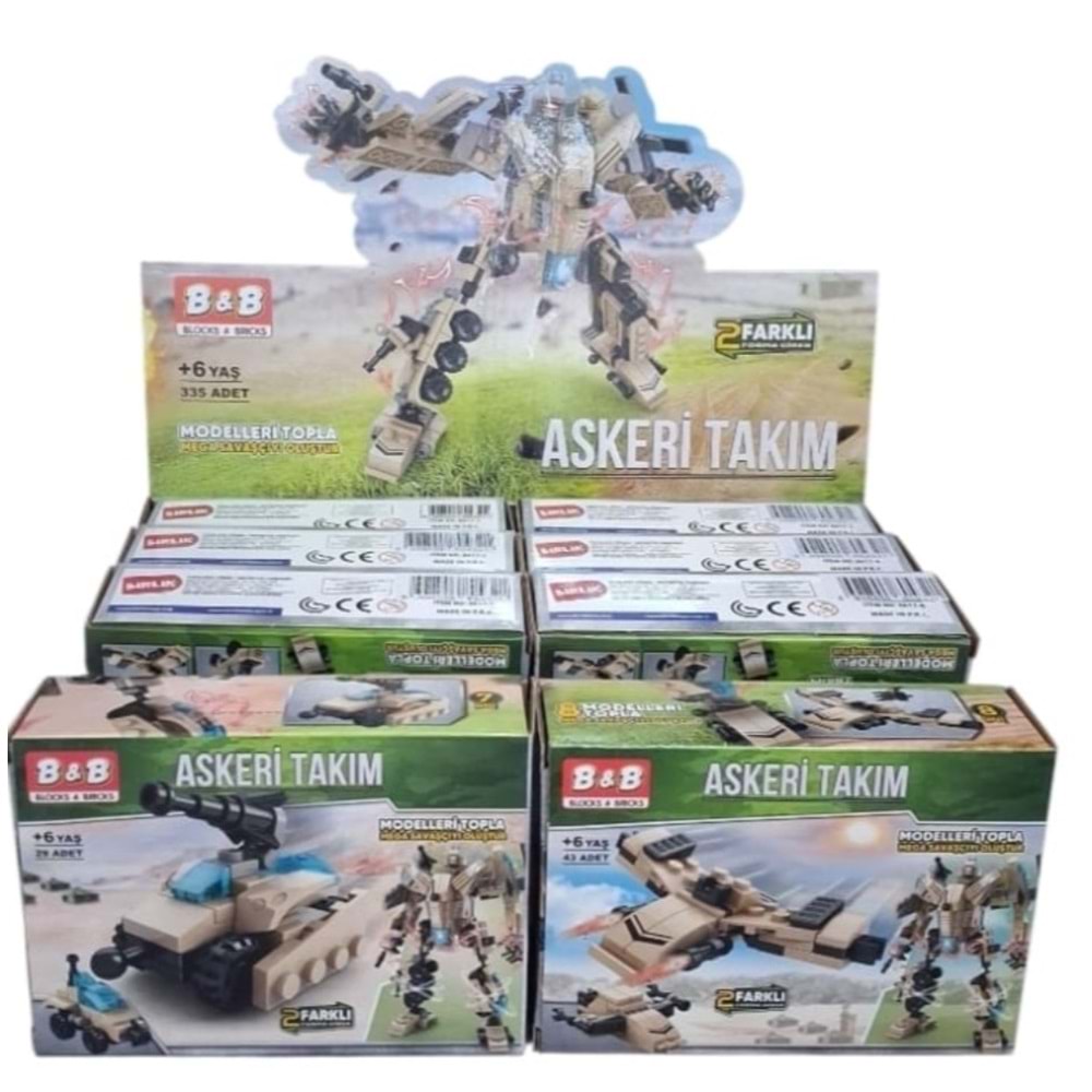 LEGO ASKER TAKIMI 43 PARÇA 8617-1-2-3-4-5-6-7-8- *144