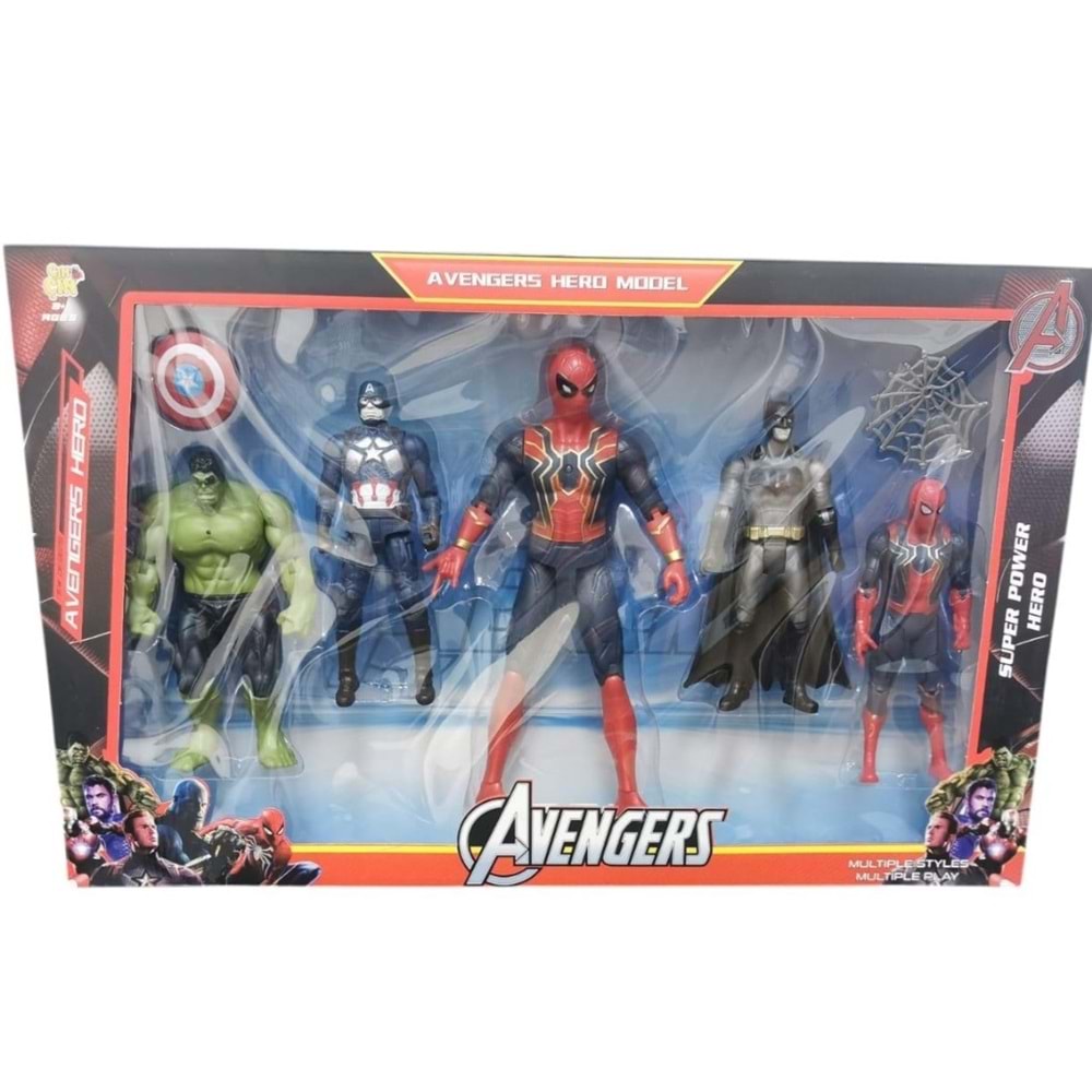 KUTULU 5 Lİ KAREKTERLİ AVENGERS SET FAB.4083 *18