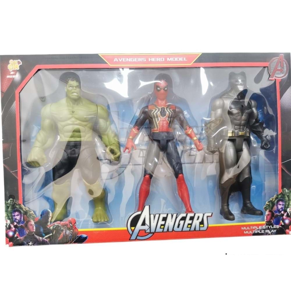 KUTULU 3 LÜ BÜYÜK AVENGERS SET FAB.2085 *20