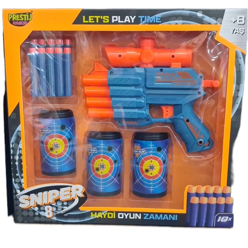 KUTLU 3-LÜ HEDEFLİ SNIPER-8 DART ATICI FAB.5707 *36