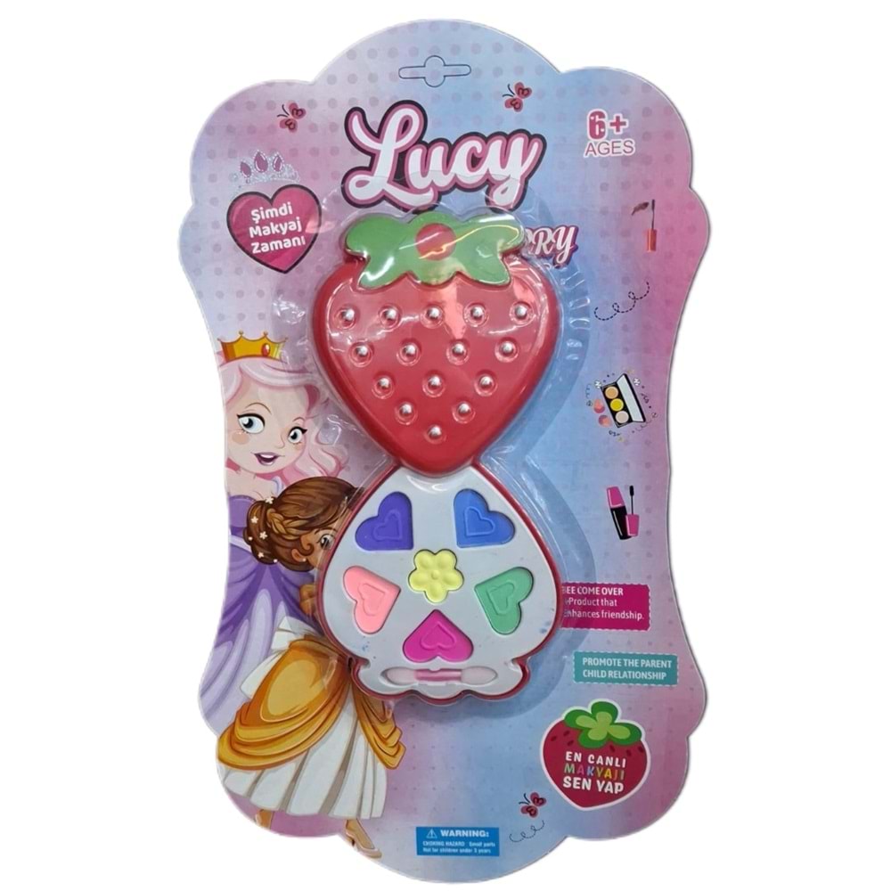 KARTELA TEKLİ MAKYAJ SETİ ÇİLEKLİ LMN221 *96