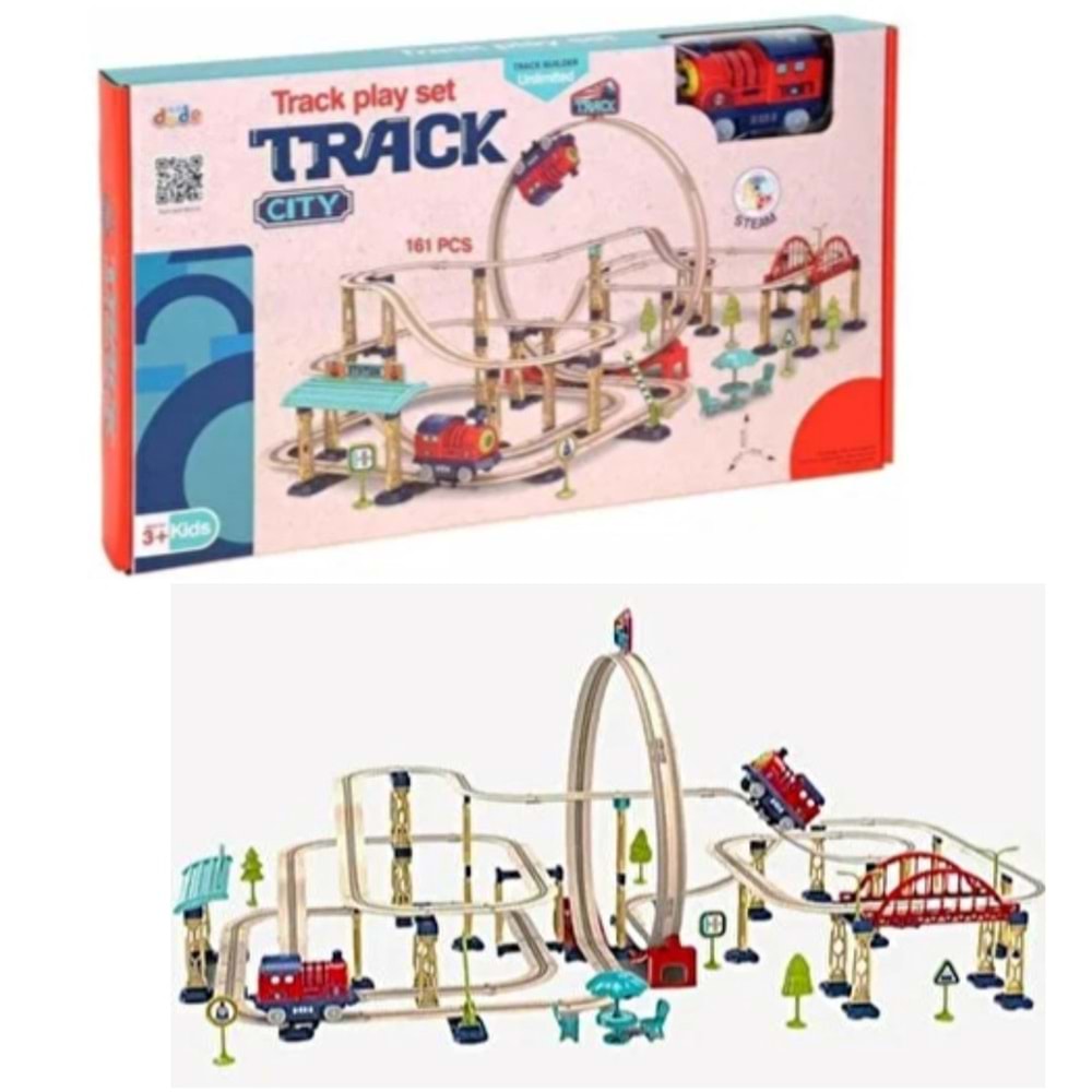 TREN SETİ TRACK CITY 161 PCS SH40601 *12